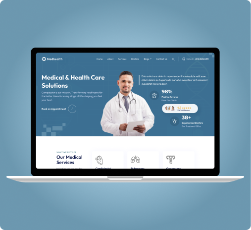 Healthcare Website Page